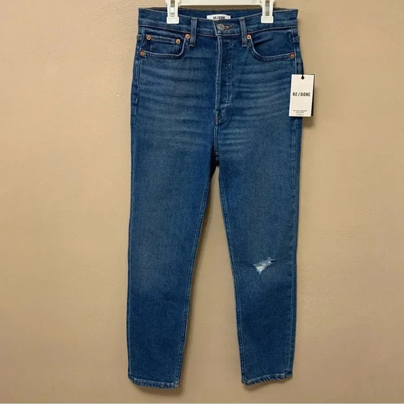 RE/DONE 90s Ultra High Rise Ankle Crop Jeans - Picture 3 of 14